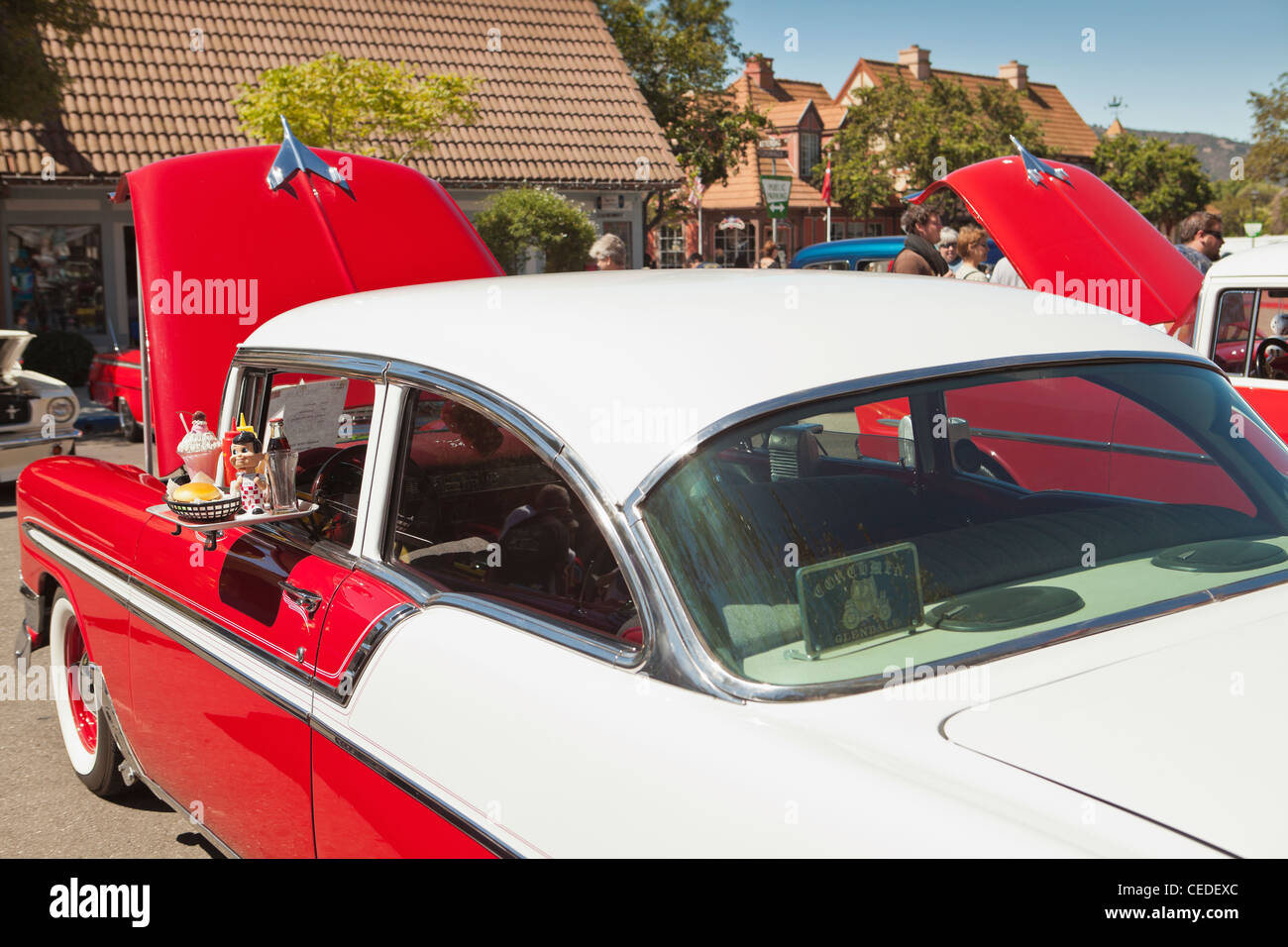 car show, Solvang, Santa Ynez Valley, United States of America Stock Photo