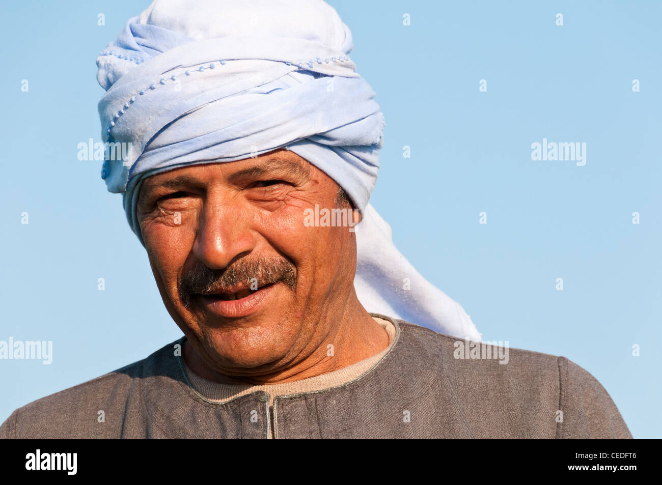 Egyptian man portrait Minya Egypt Stock Photo
