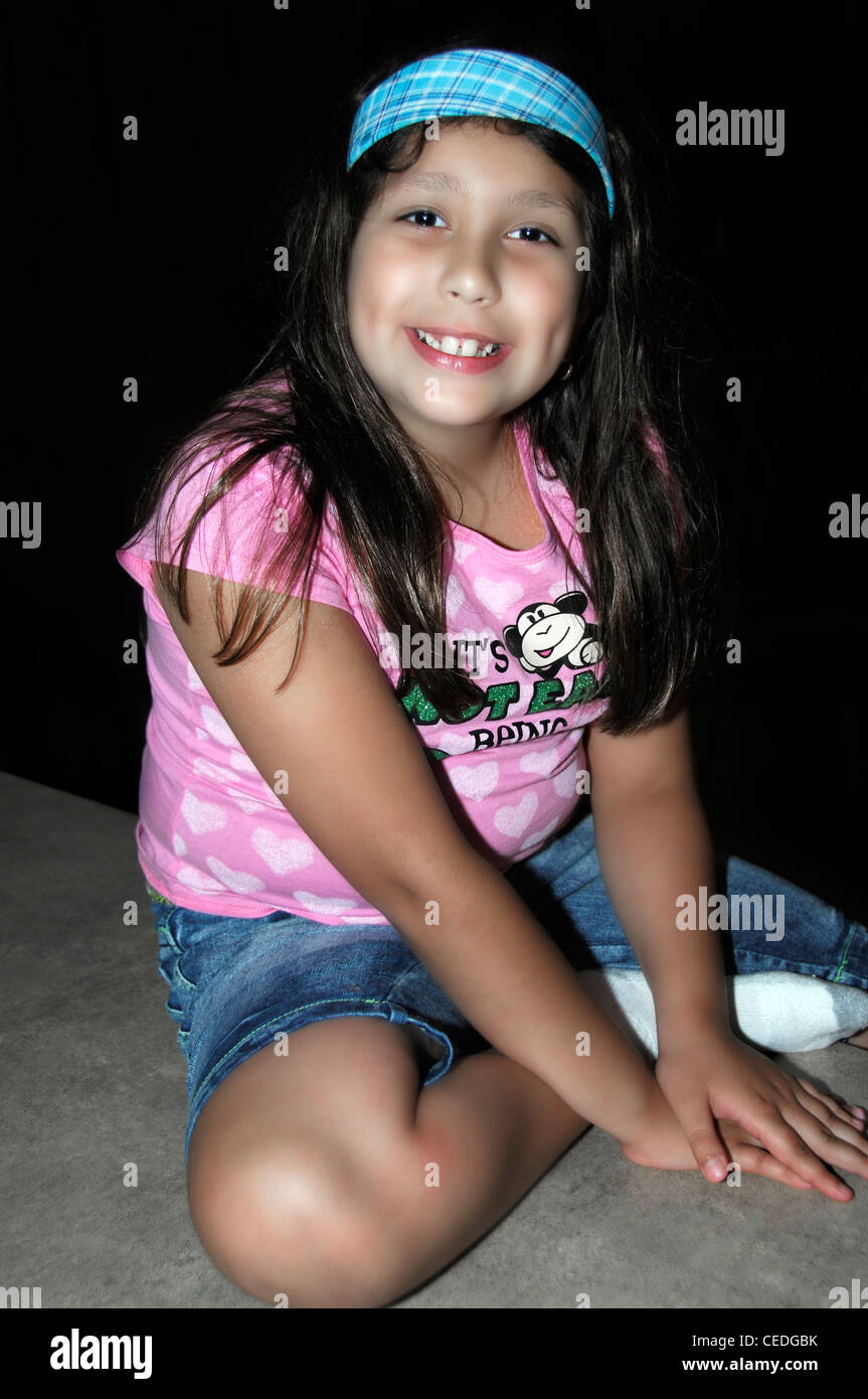 A young smiling Latin American Hispanic girl Stock Photo Alamy