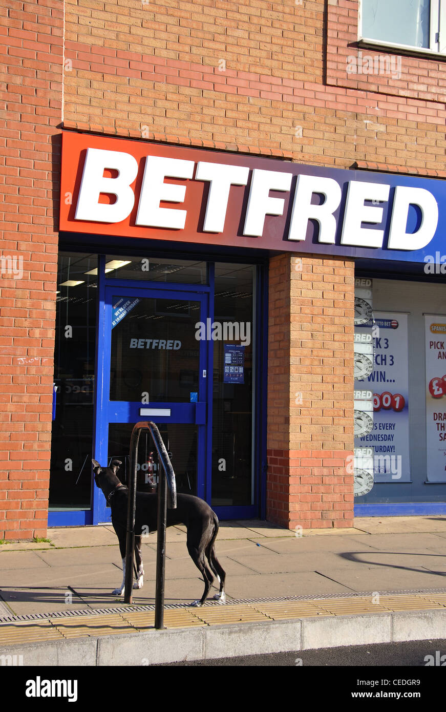 Betfred betting shop,Middle Street, Consett, Co Durham, England, UK Stock Photo