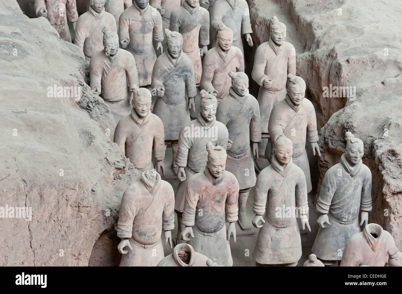 Front view of group of Terra Cotta Warriors Stock Photo - Alamy Front view of group of Terra Cotta Warriors Stock Photo - Alamy
