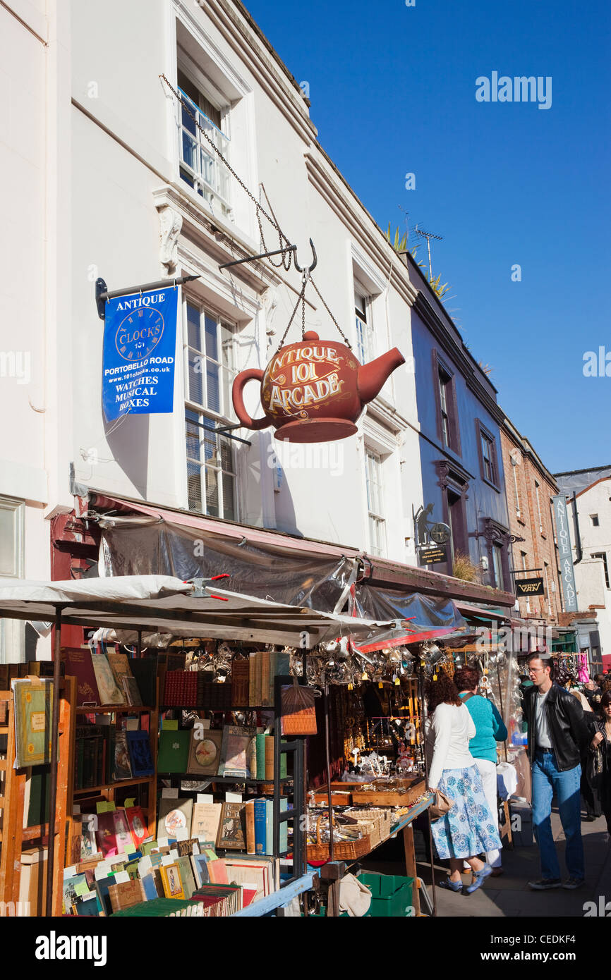 England, London, Portobello Road Antique Market Stock Photo Alamy