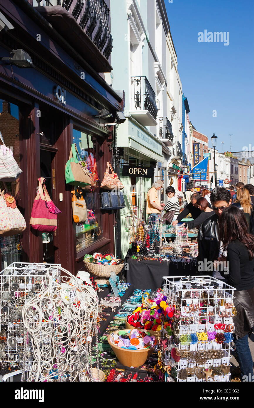 England, London, Portobello Road Antique Market Stock Photo Alamy