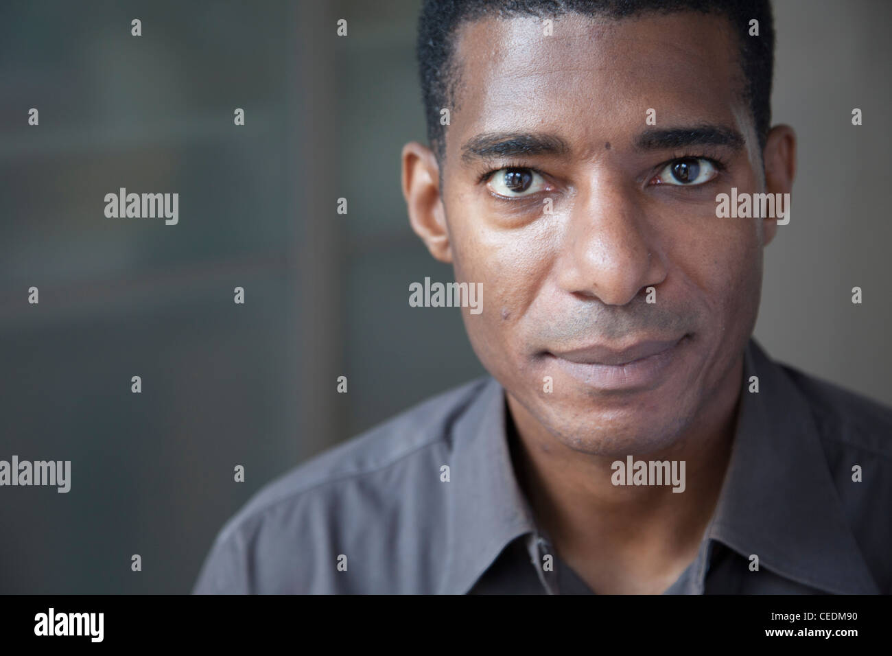 Smiling Black businessman Stock Photo - Alamy