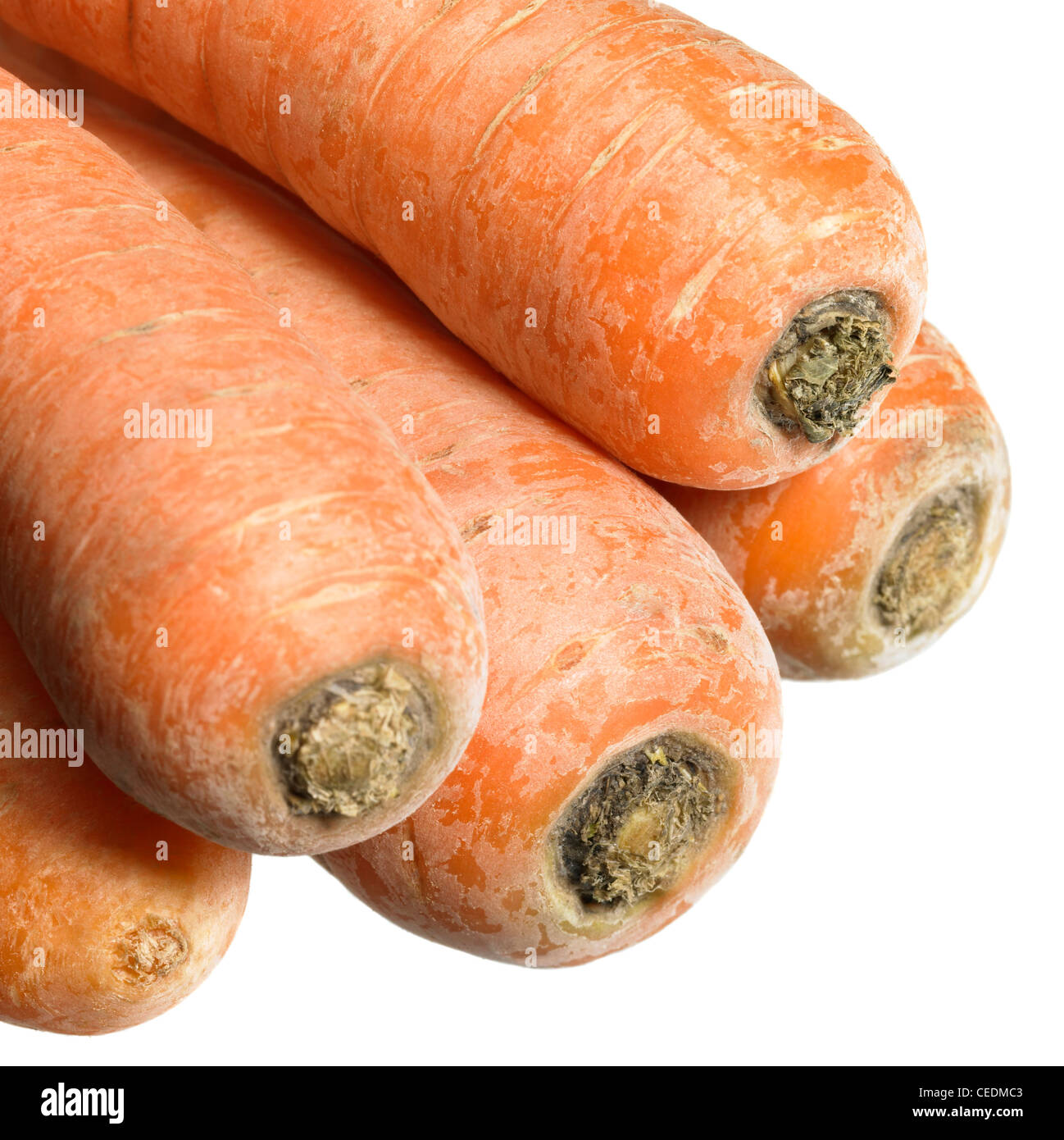 some carrots in white back Stock Photo