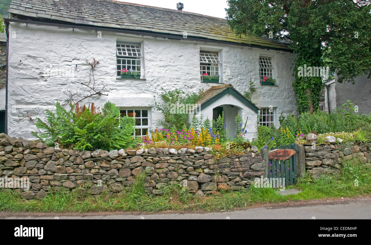 A typical Lakeland cottage in village of Keswick, Lake
