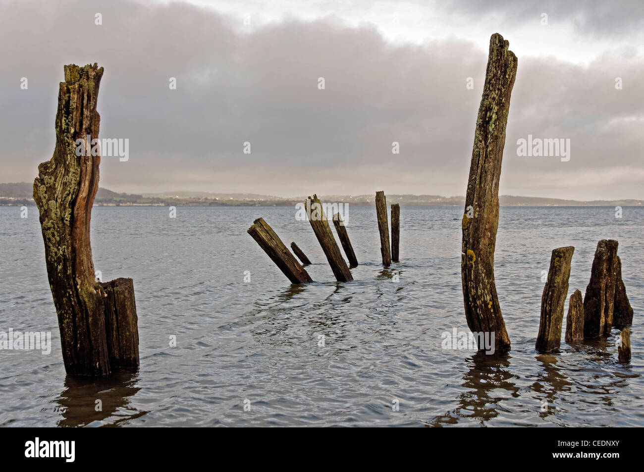An abstract coastal scene Stock Photo