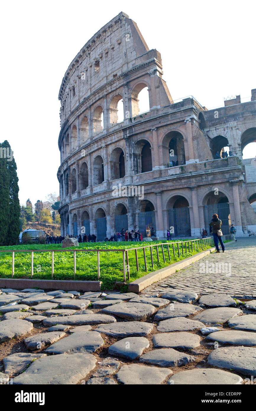 The Roman Coliseum Rome Italy Stock Photo