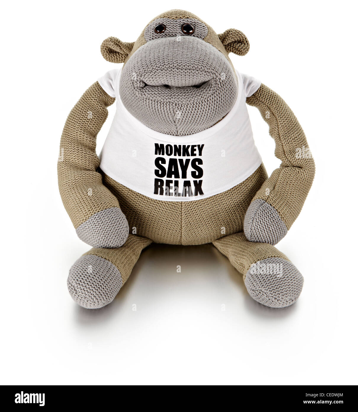 Monkey stuffed toy Stock Photo