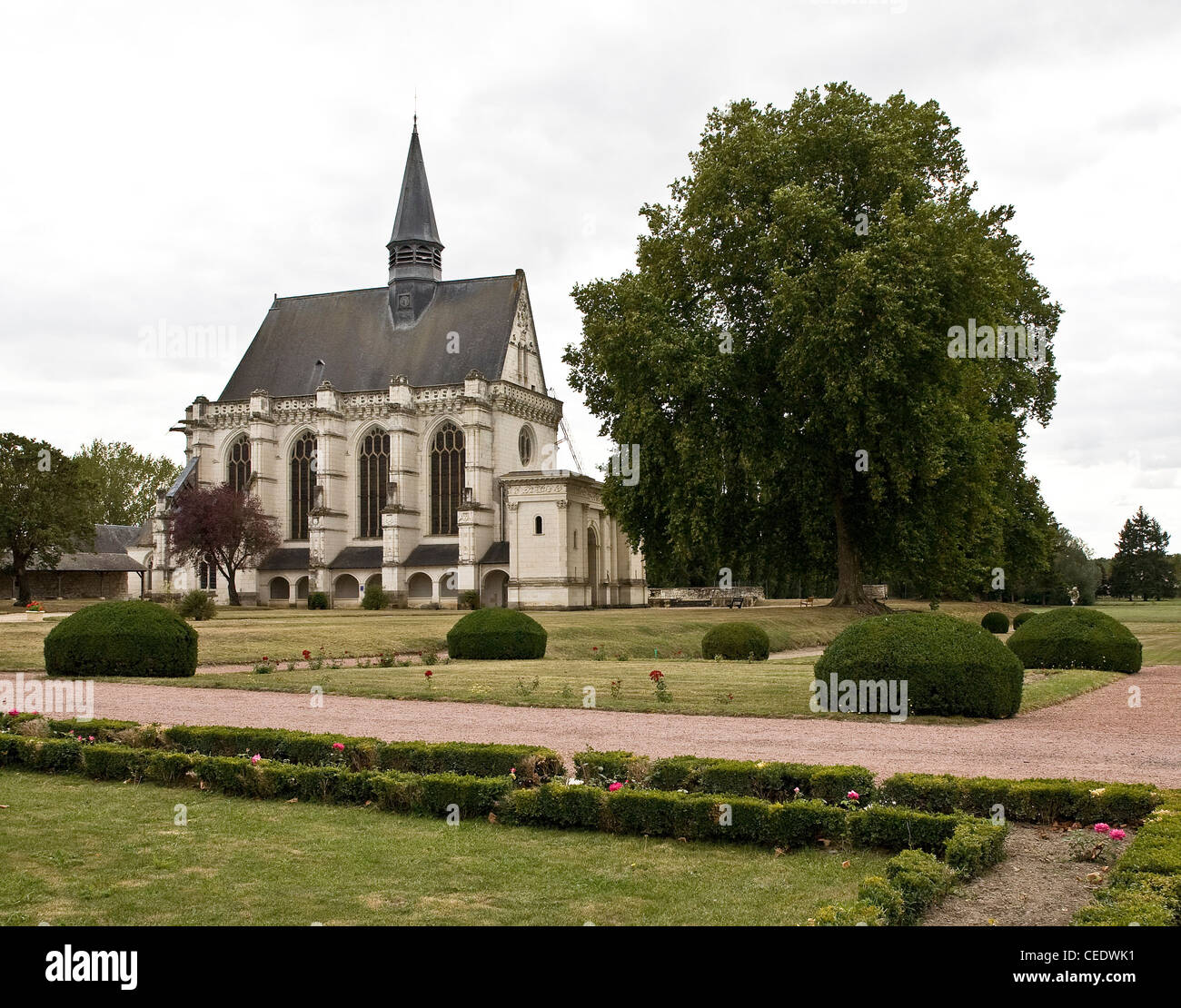 ChampignysurVeude, Schloss Champigny, Stiftskapelle 1545 Stock Photo