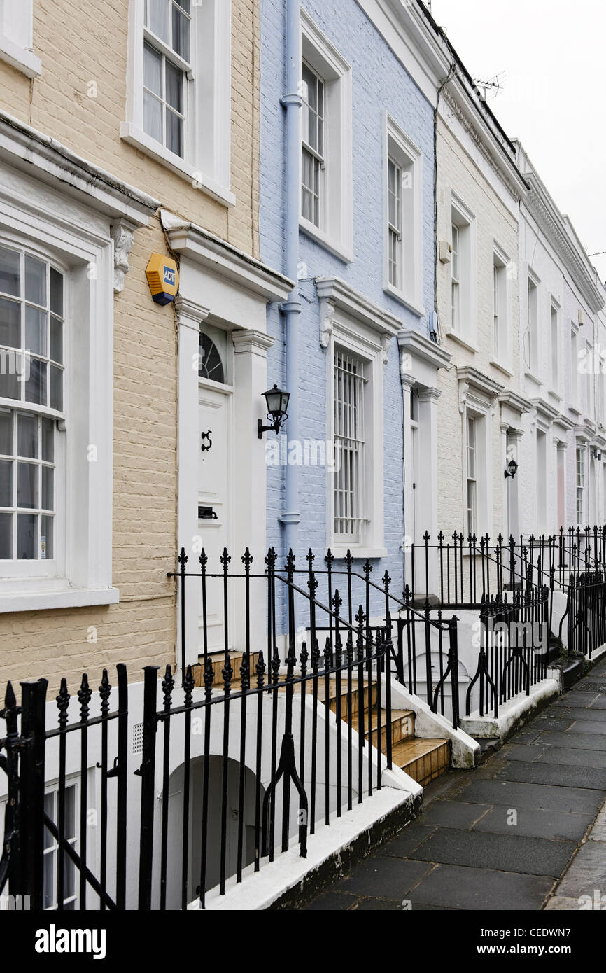Singlefamily homes, residential area, Hillgate Place, Kensington, City of Westminster, London