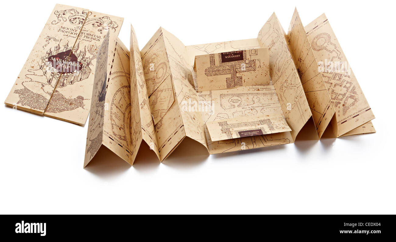 Hogwarts Map Jk Rowling Hogwarts Map Harry Potter Jk Rowling Stock Photo - Alamy