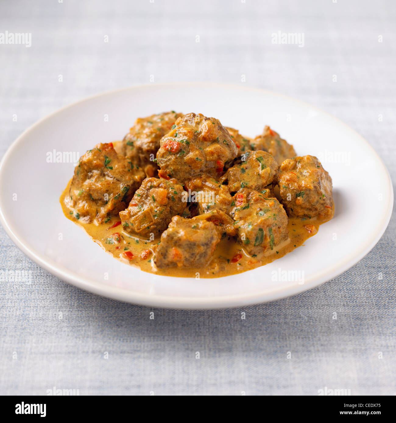 Indian spiced beef curry Stock Photo Alamy