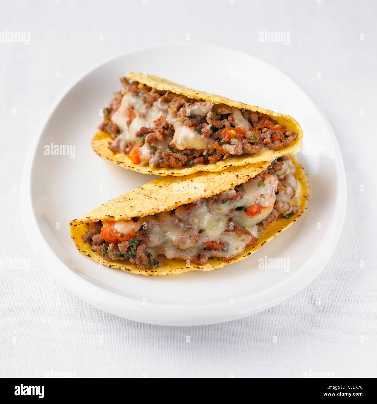 Beef tacos Stock Photo