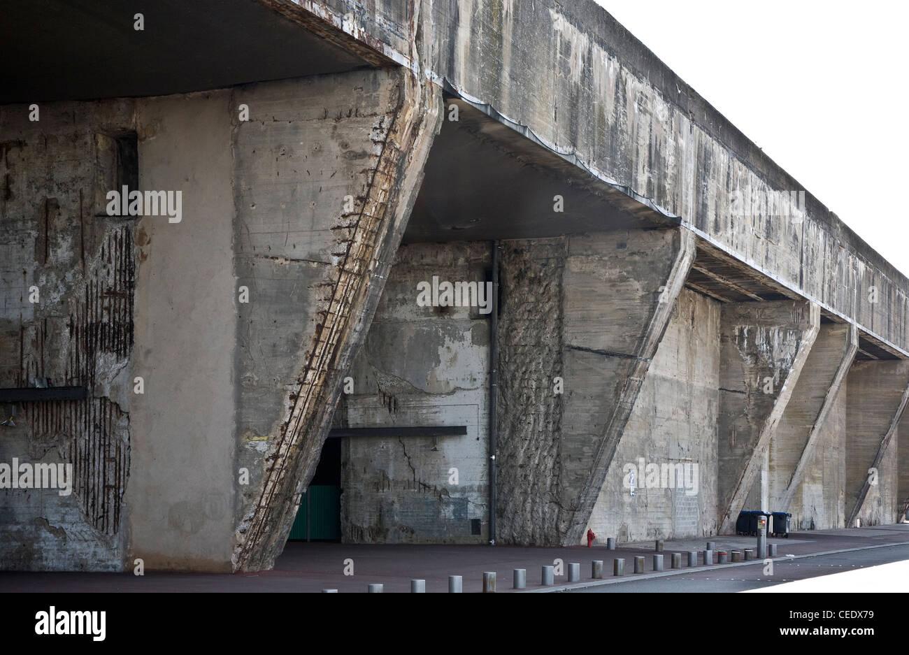SaintNazaire, ehemalige deutsche UBootBunker Stock Photo