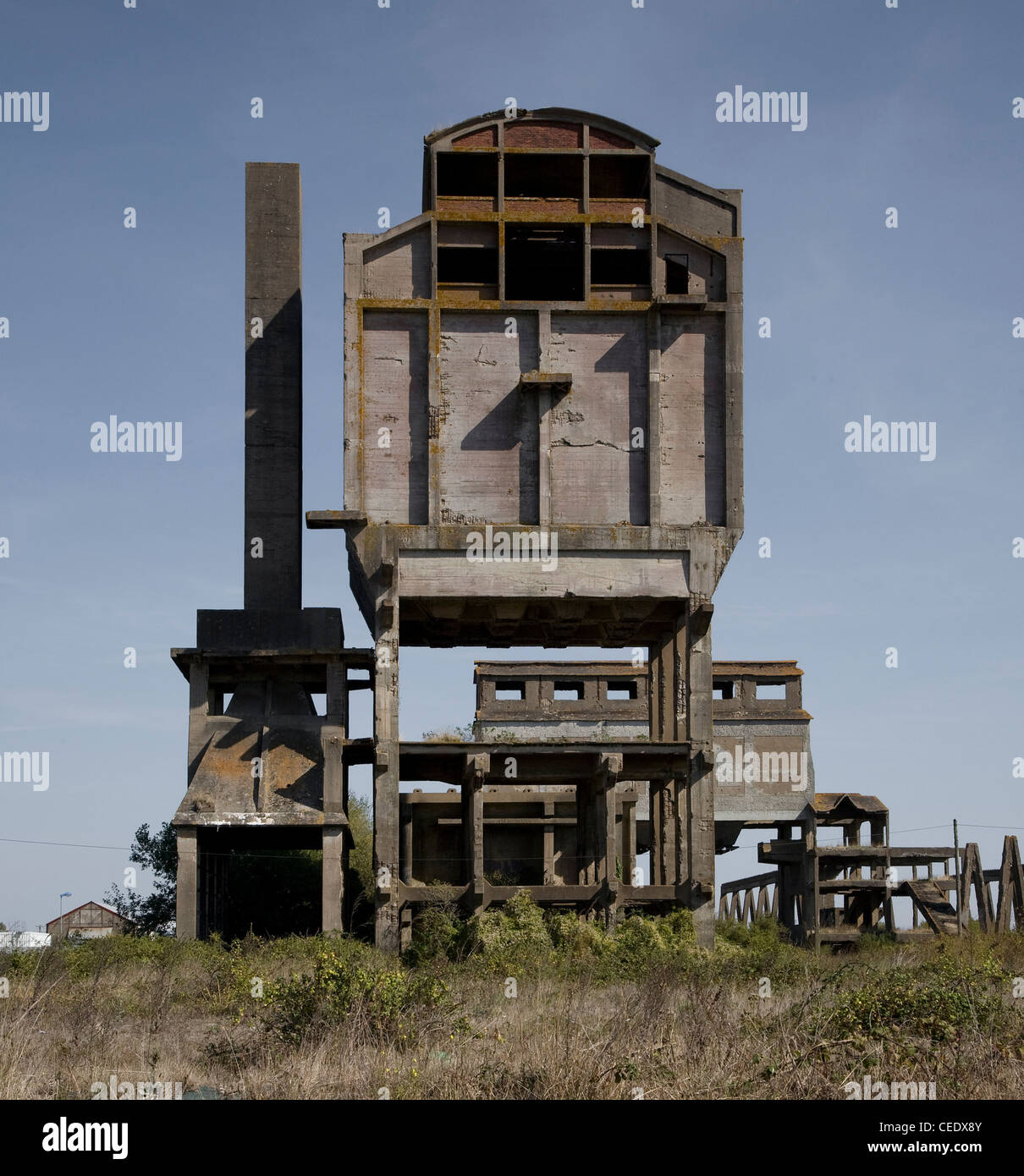 Saint-Nazaire, ehemalige deutsche U-Boot-Bunker Stock Photo