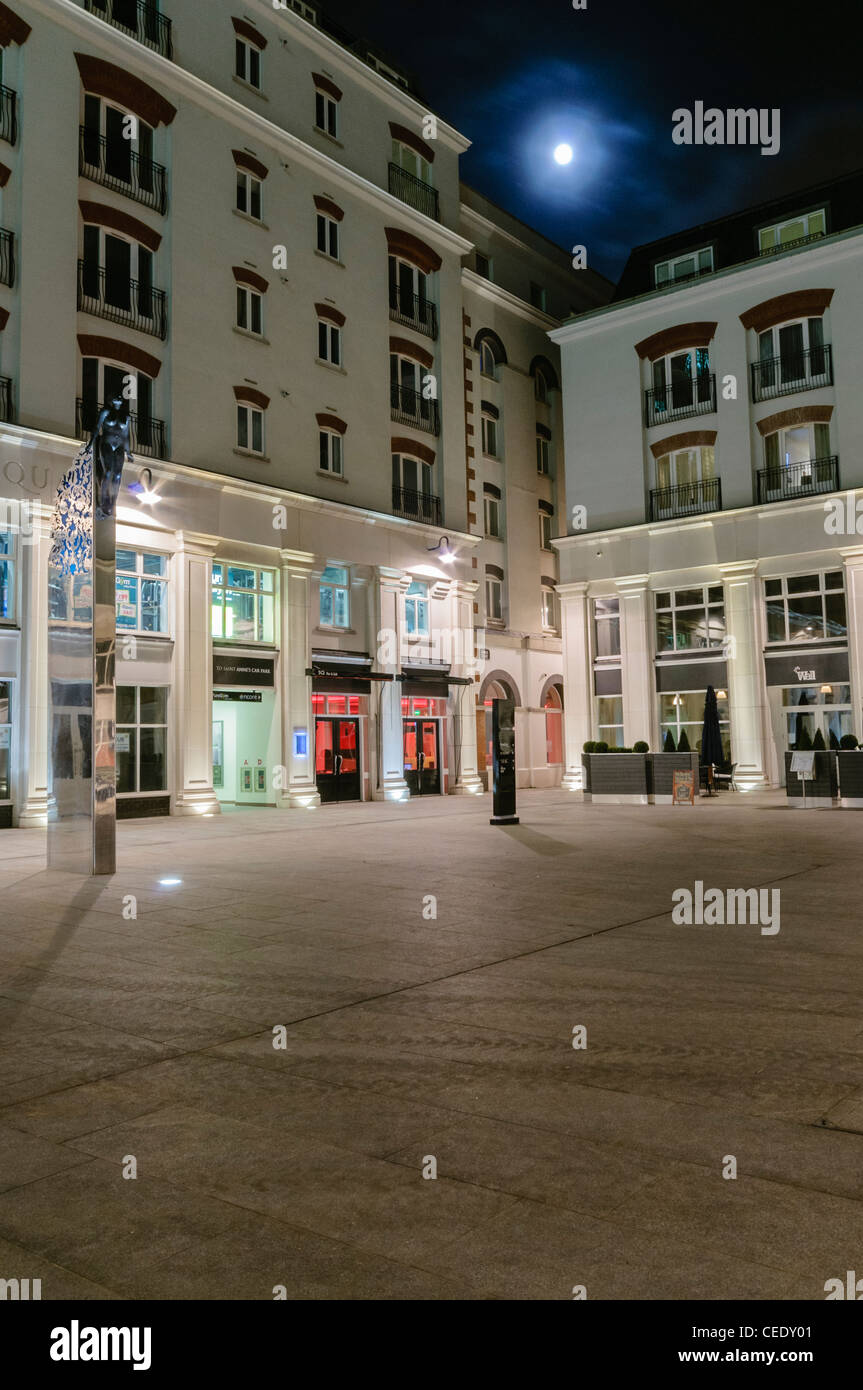 St Anne's Square, Belfast at night Stock Photo