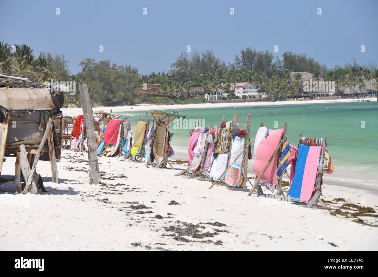 African beach market Stock Photo Alamy