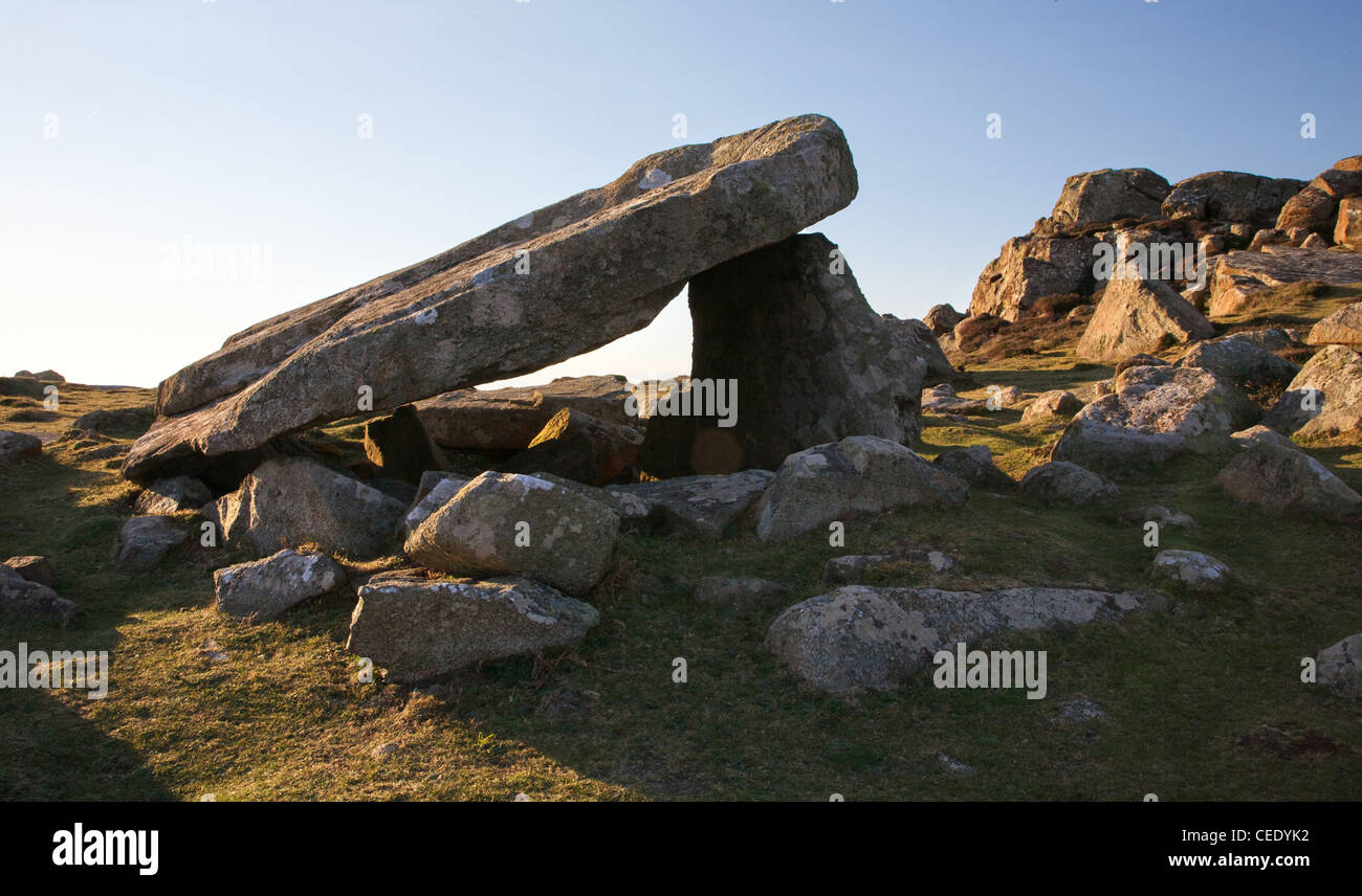 King Arthur's Burial Chamber or Coetan Arthur on St David's Head