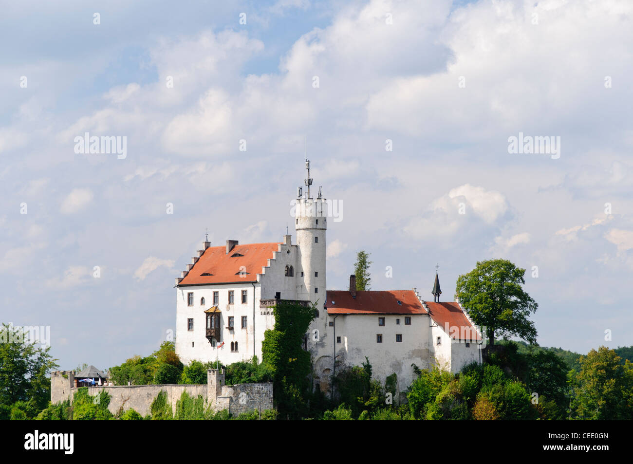 Goessweinstein Castle, Goessweinstein, Franconian Switzerland, Franconia, Bavaria, Germany, Europe Stock Photo