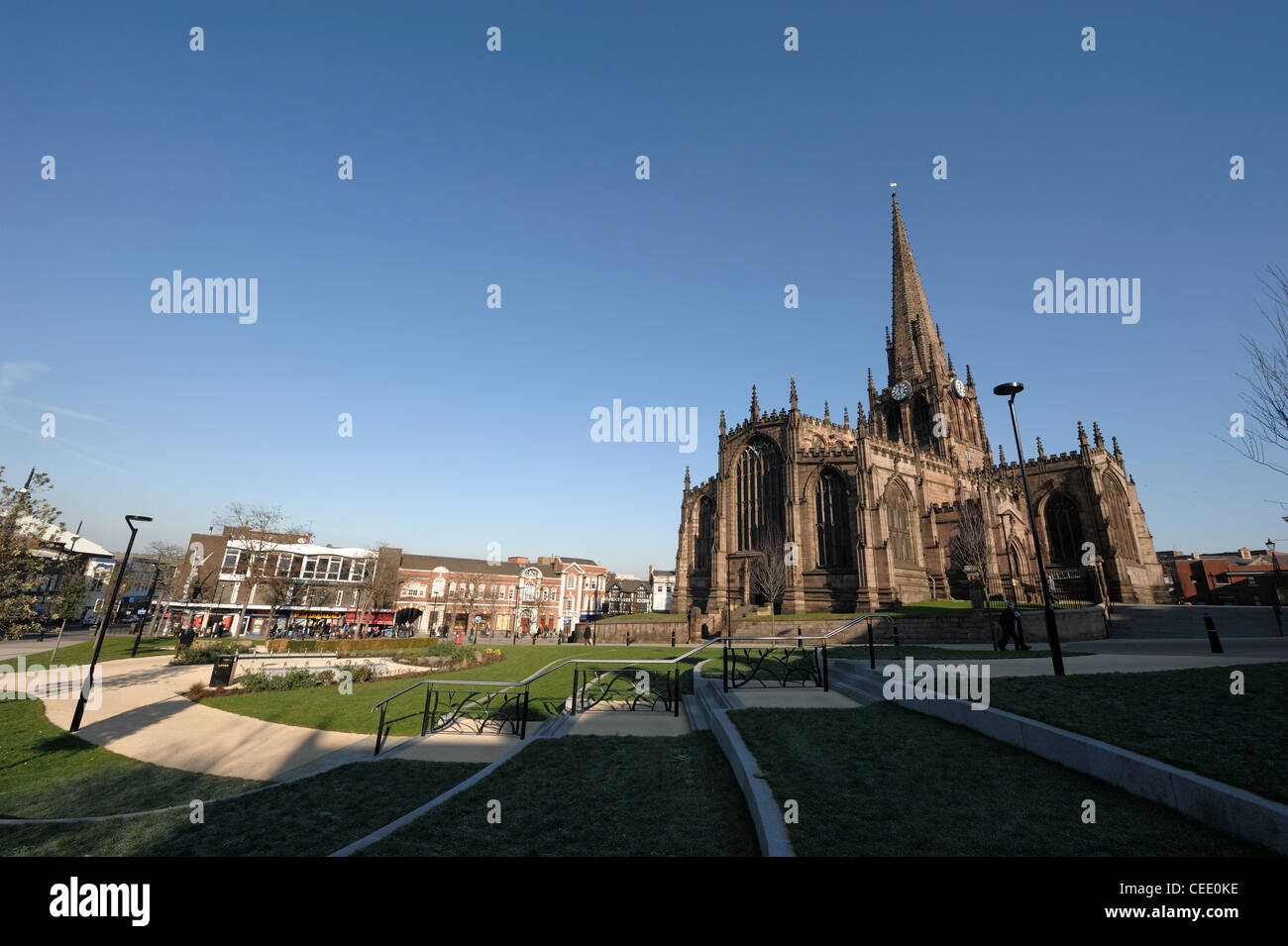 Rotherham Minster All Saints Church Rotherham town centre Stock Photo