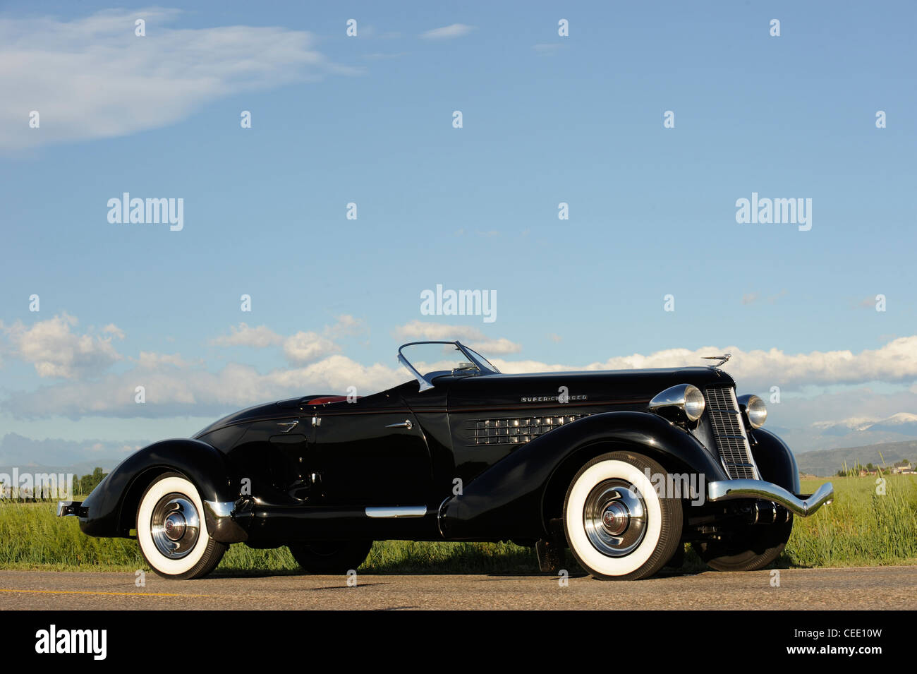 1936 Auburn 852 SC Speedster Stock Photo
