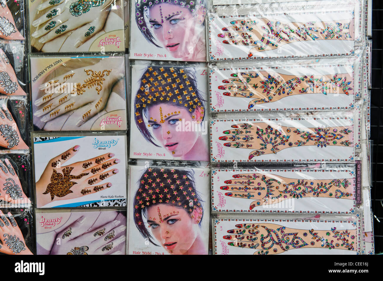 'Mehndi' or Henna tracer, Asian skin decoration. Stock Photo