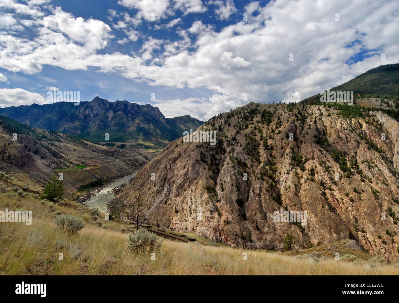 Marble Canyon and Fraser River Stock Photo