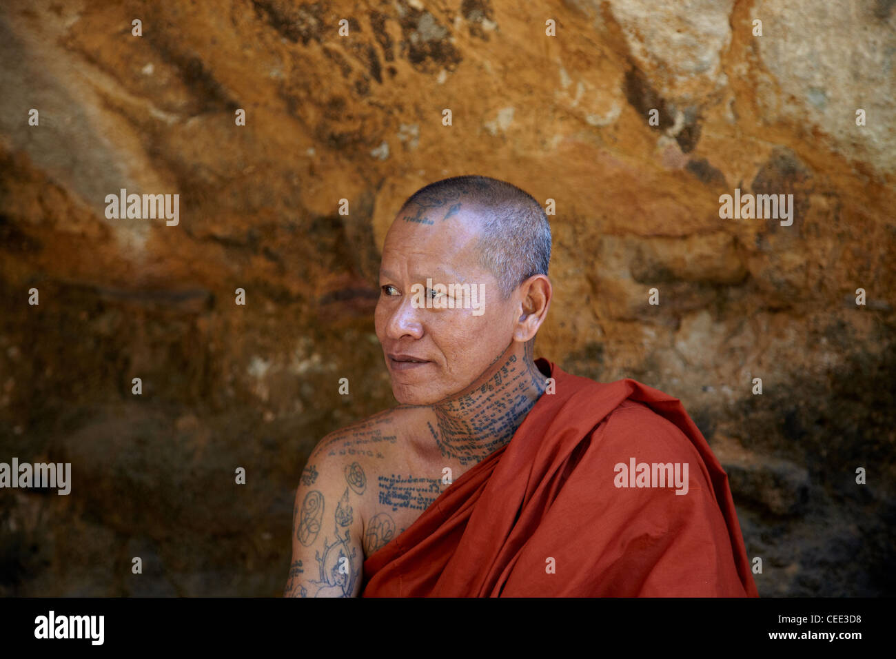 monk and shaved head Monk and shaved head