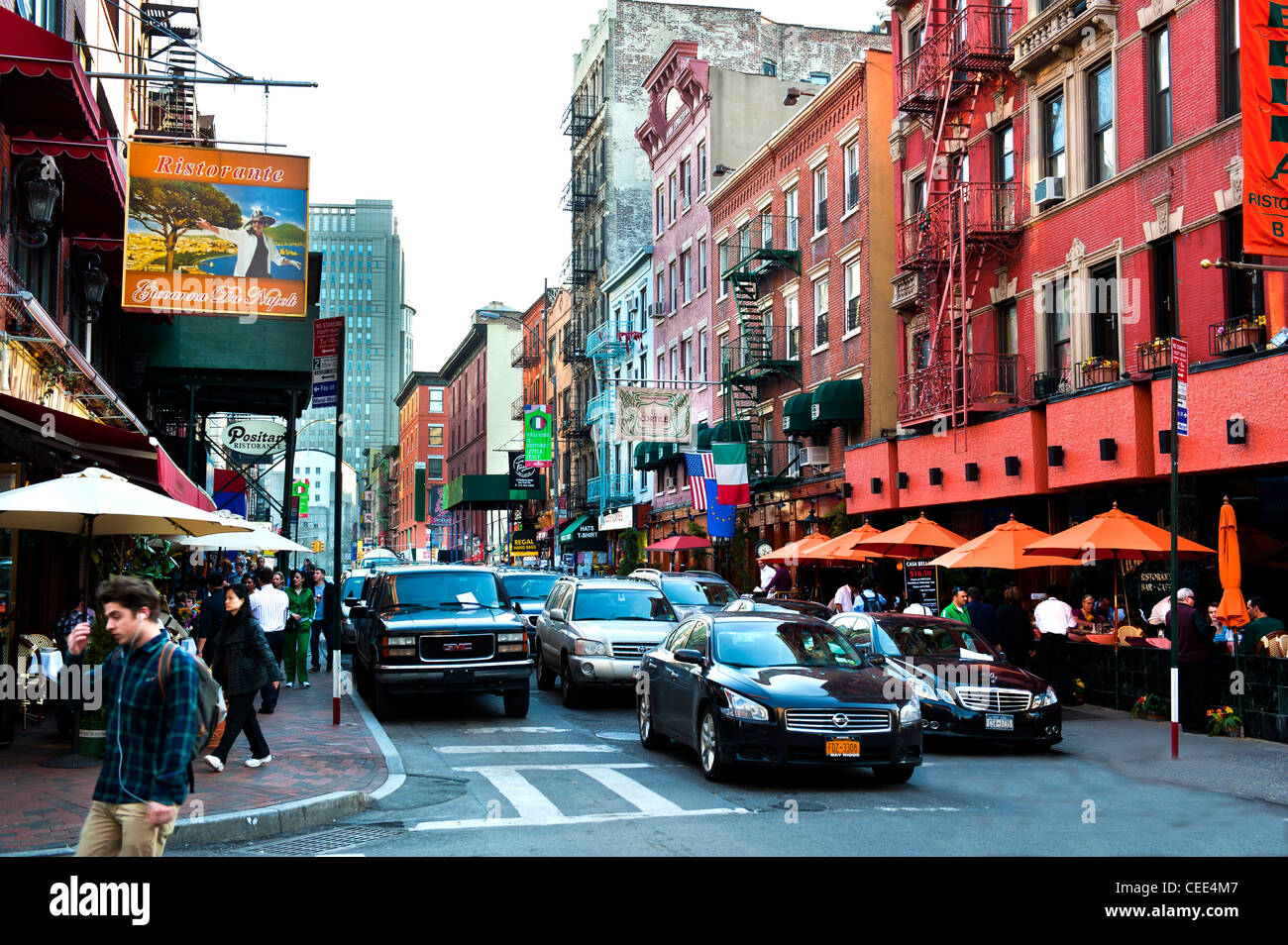Little Italy, New York City street scene Stock Photo