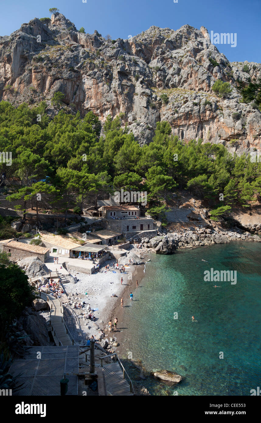 Beach at Sa Calobra, Majorca, Spain Stock Photo