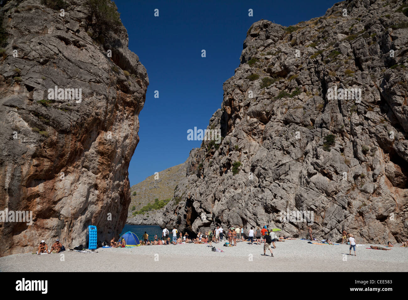 The Torrent de Pareis, Mallorca, Spain Stock Photo