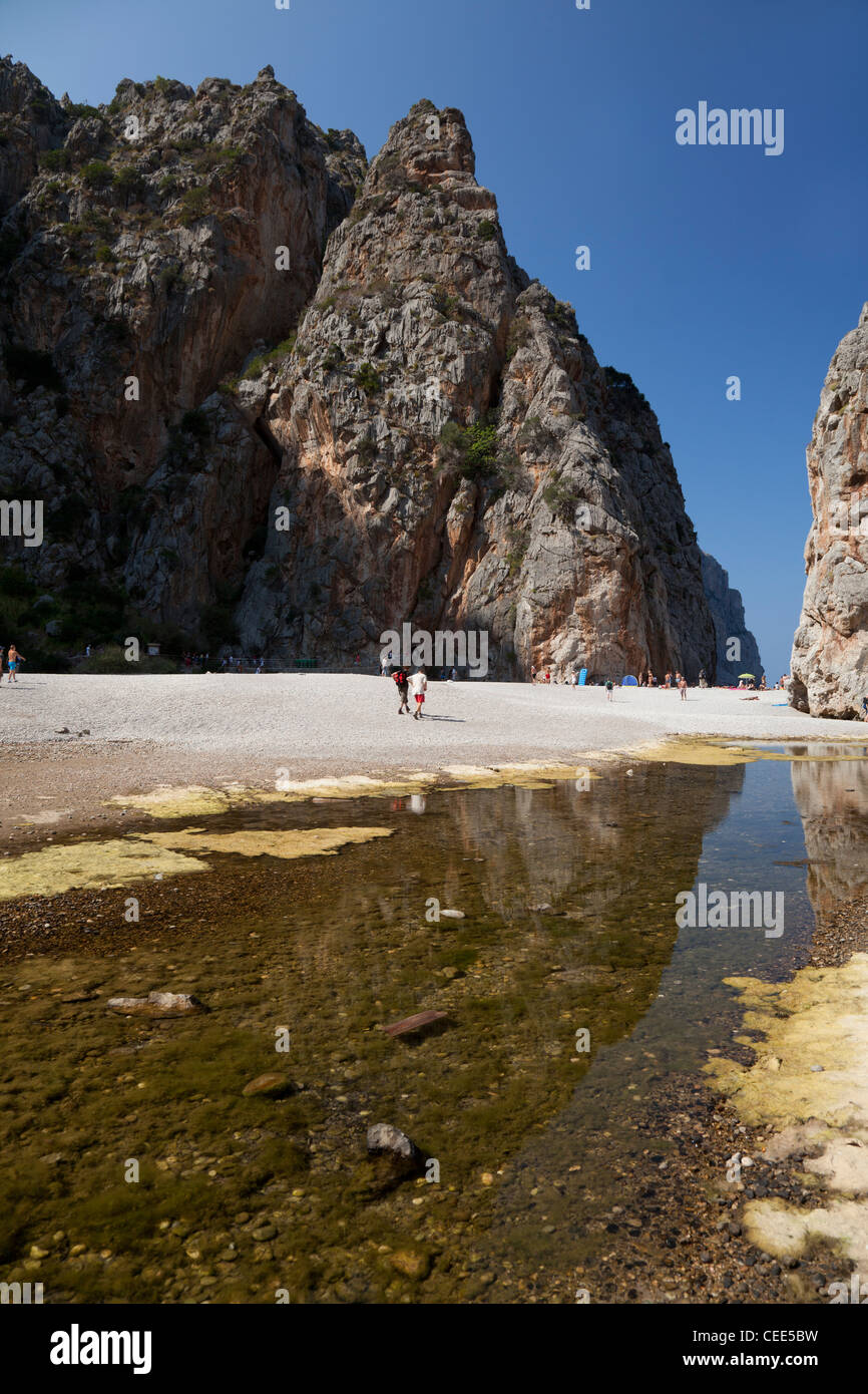 The Torrent de Pareis, Mallorca, Spain Stock Photo