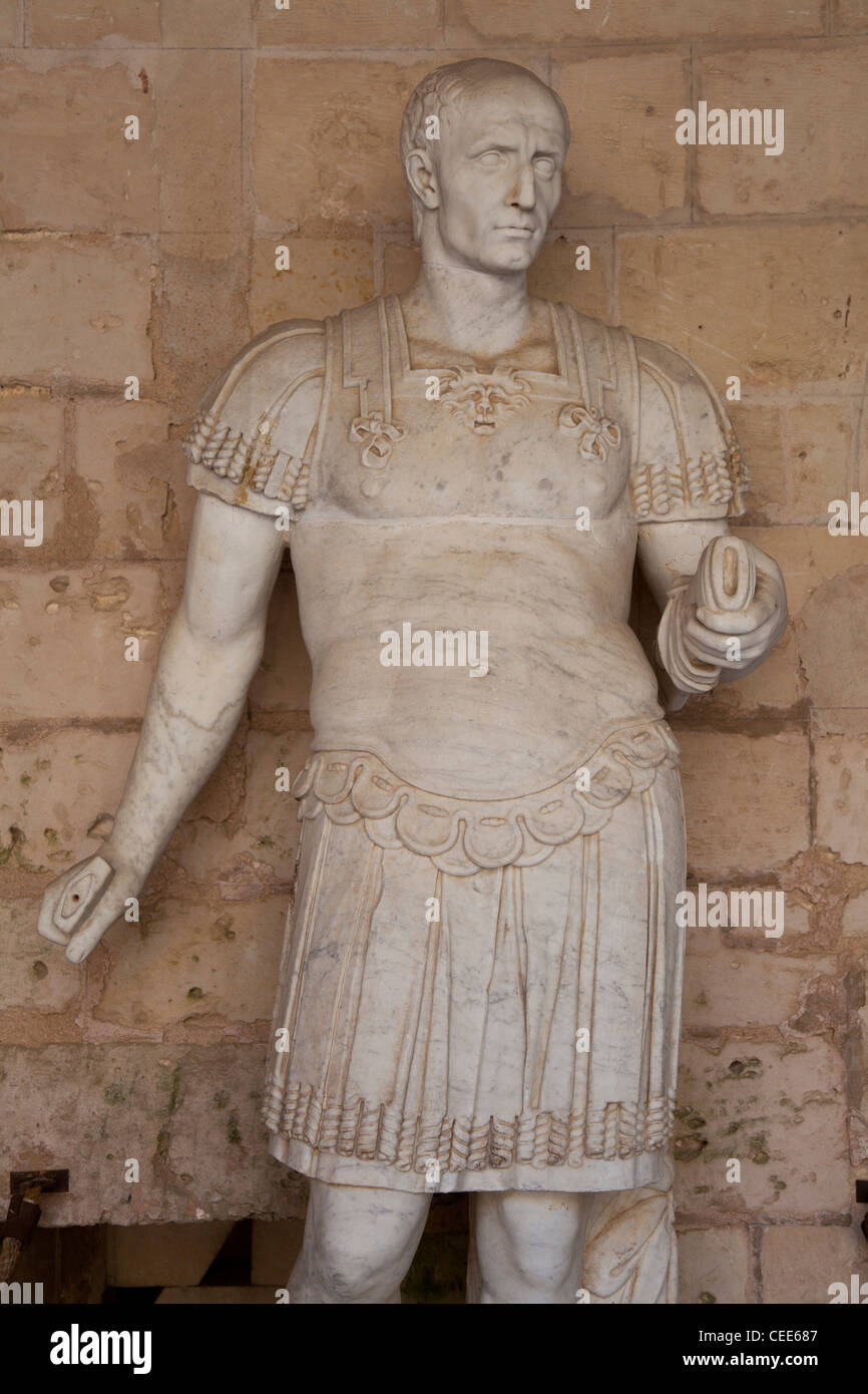 Statue at Bellver Castle, Mallorca Stock Photo
