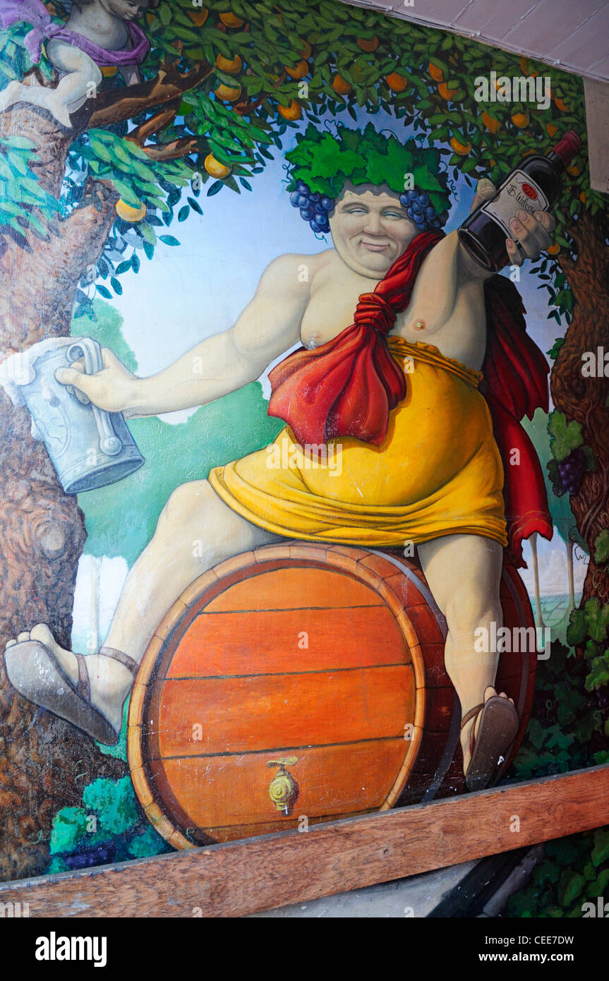Picture of Bacchus at an Off license, Mill Road, Cambridge, England, UK Stock Photo