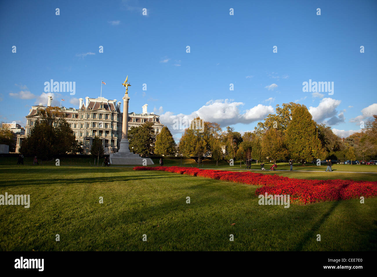 A view of the White House in Washington, DC Stock Photo