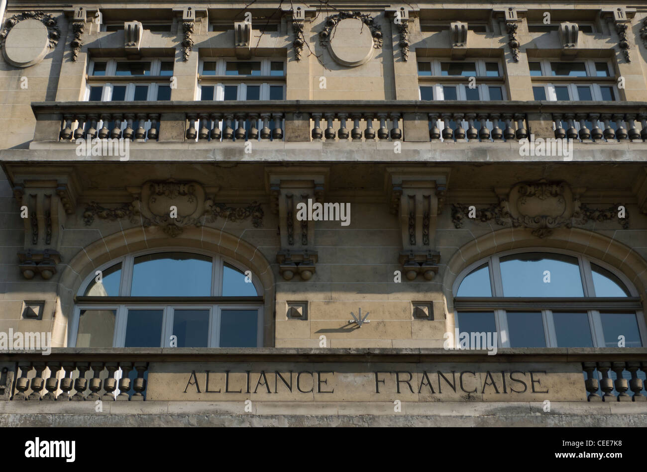 Alliance francaise building in Boulevard Raspail, Paris, France Stock ...