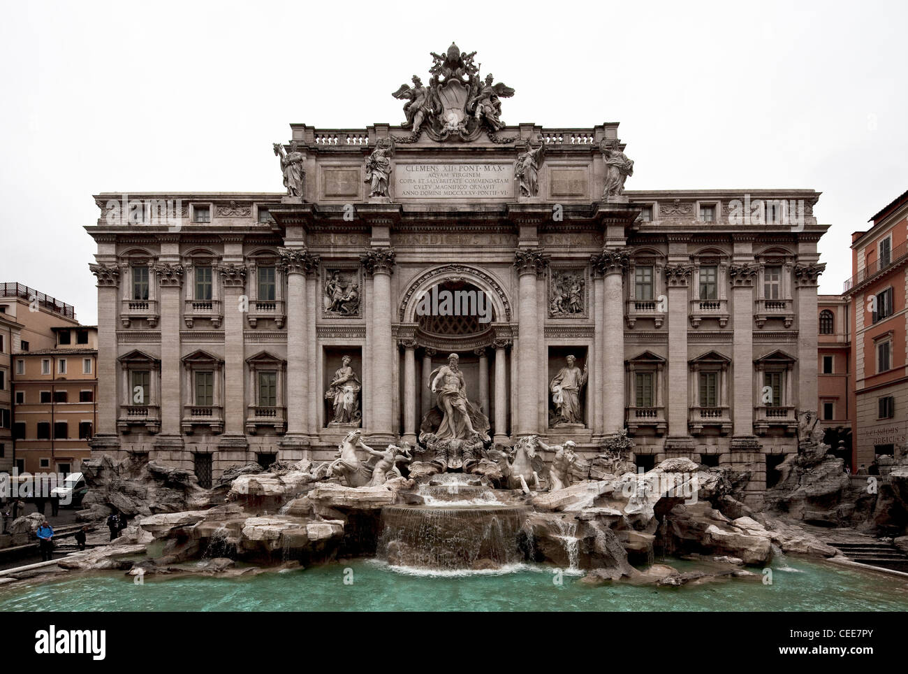 Rom, Trevibrunnen, Fontana di Trevi Stock Photo