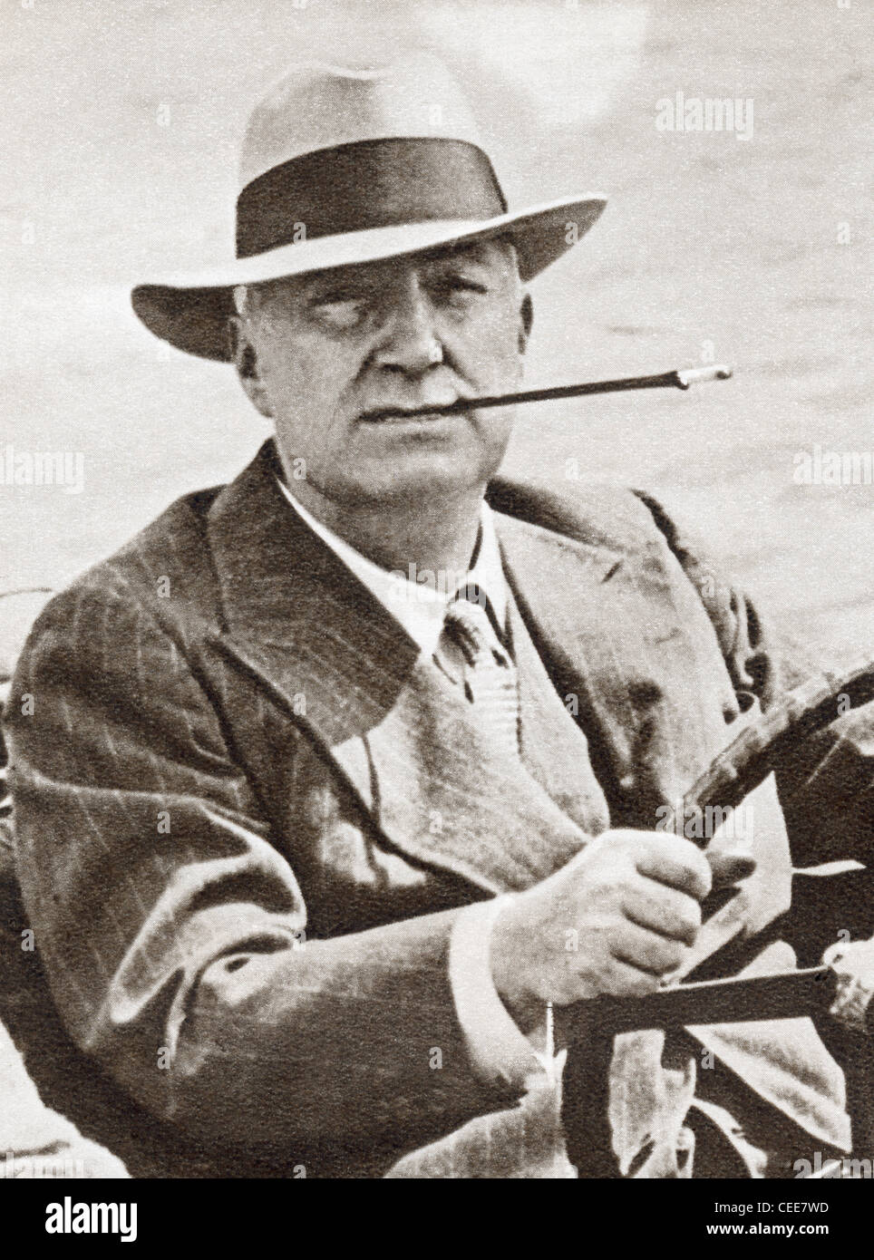 Richard Horatio Edgar Wallace, 1875 – 1932. English crime writer, journalist, novelist, screenwriter and playwright Stock Photo