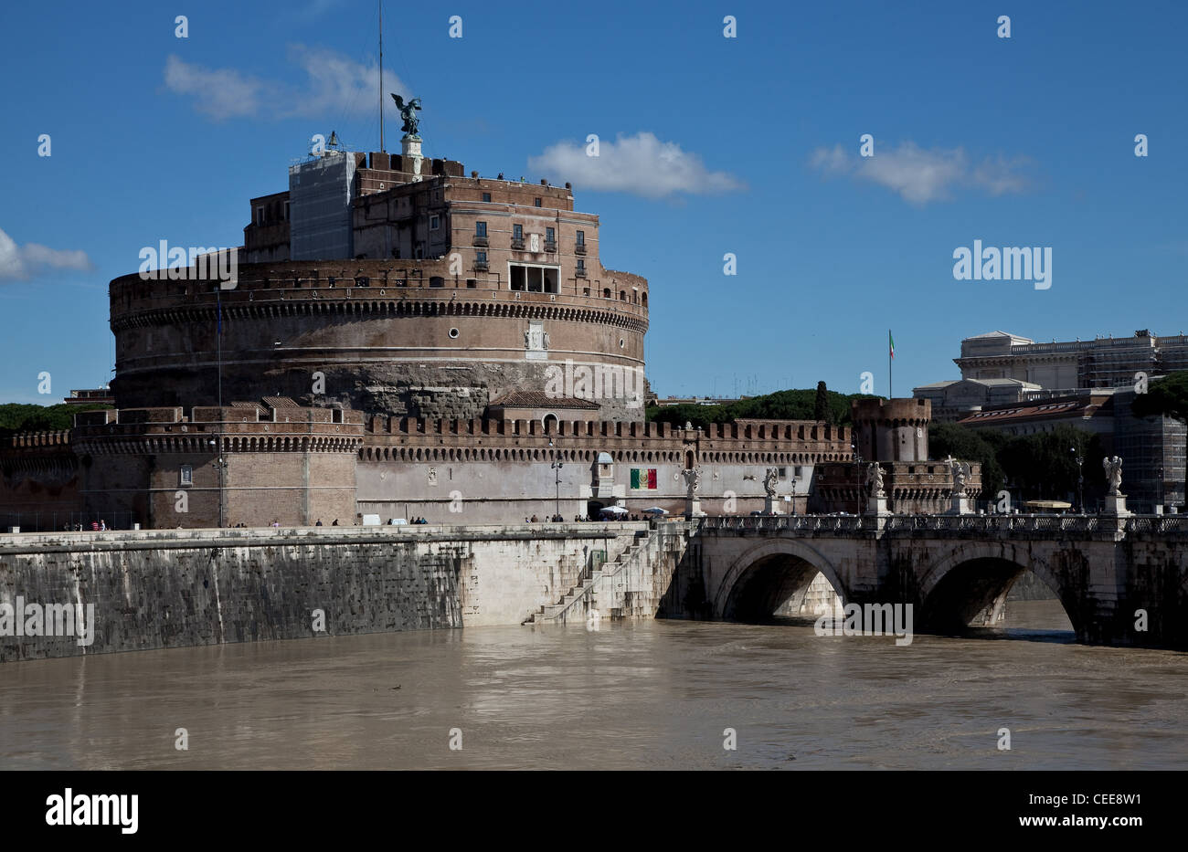 Rom, Engelsbrücke Stock Photo