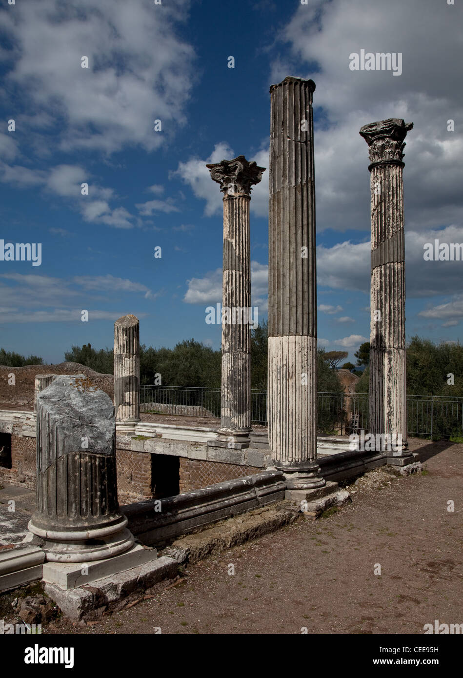 Tivoli, Hadriansvilla, Villa Adriana, 118 bis 134 n. Chr. Stock Photo