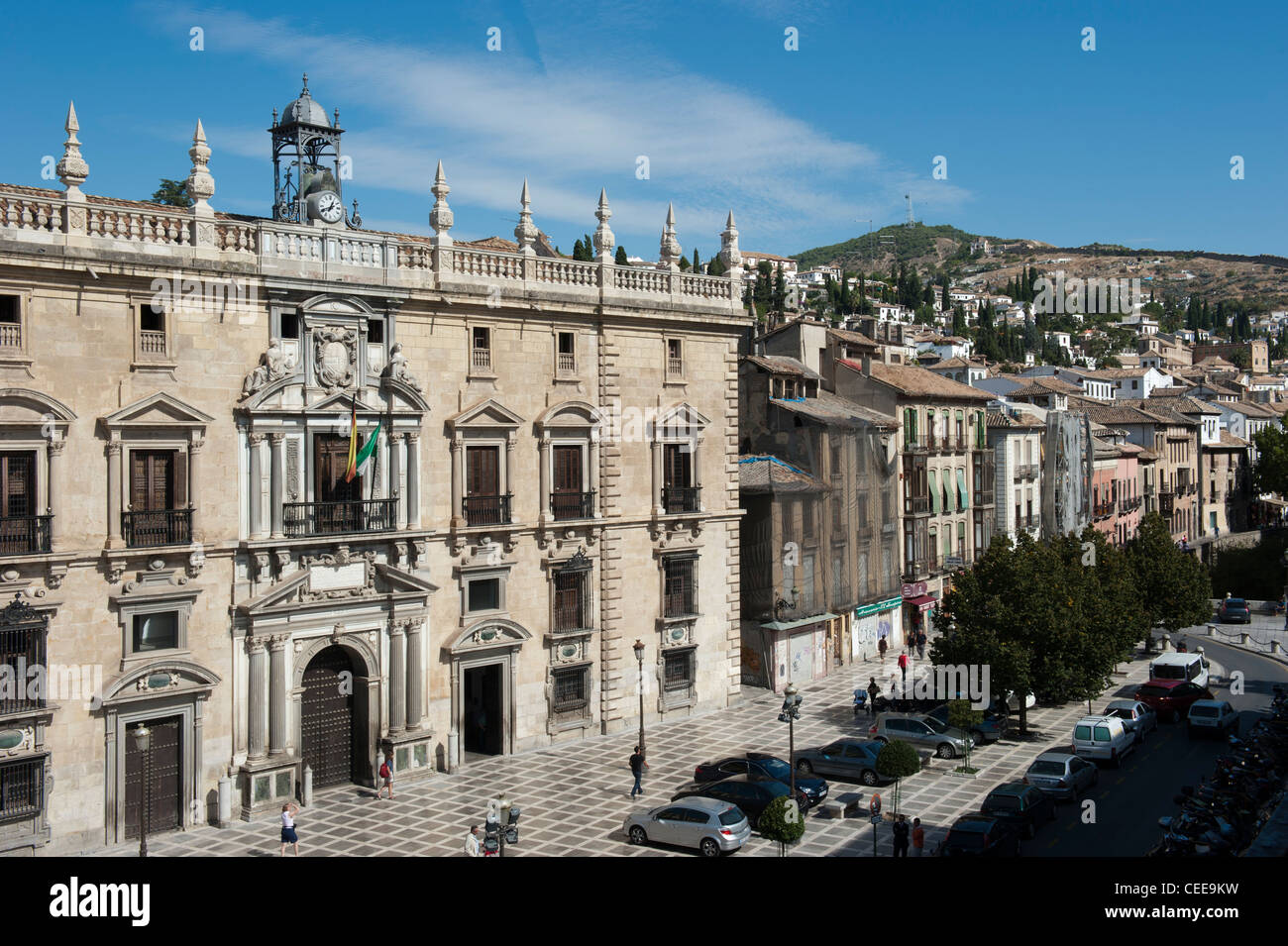 View of the cityhall of Granada, Andalusia, Spain Stock Photo