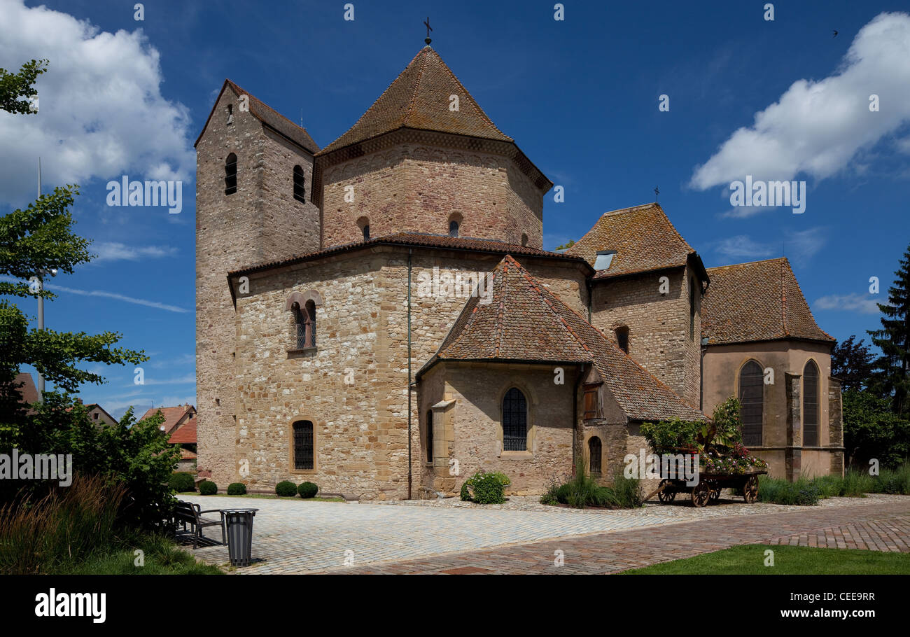 Ottmarsheim, Abteikirche Stock Photo Alamy