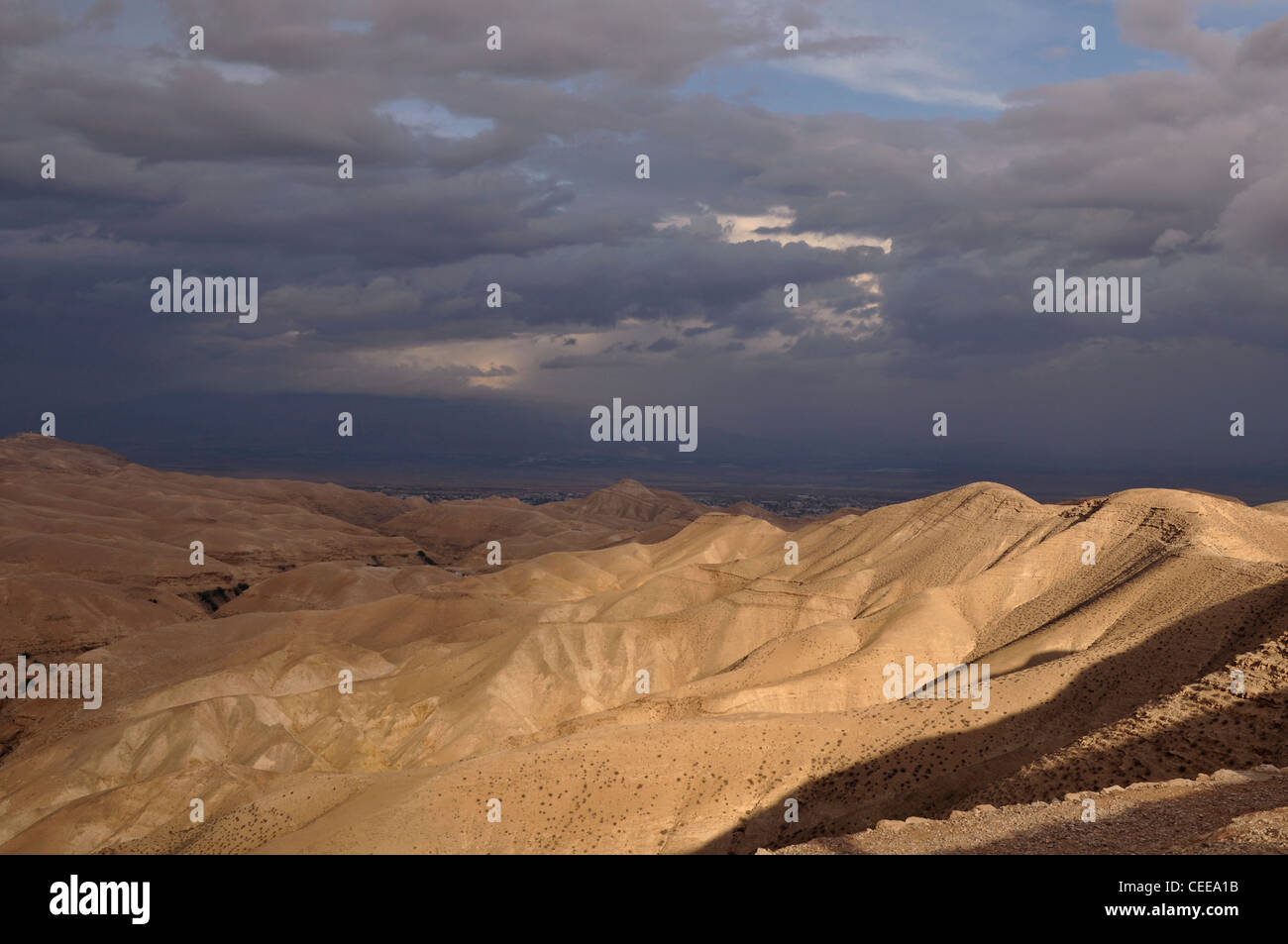 Judea desert panorama Stock Photo