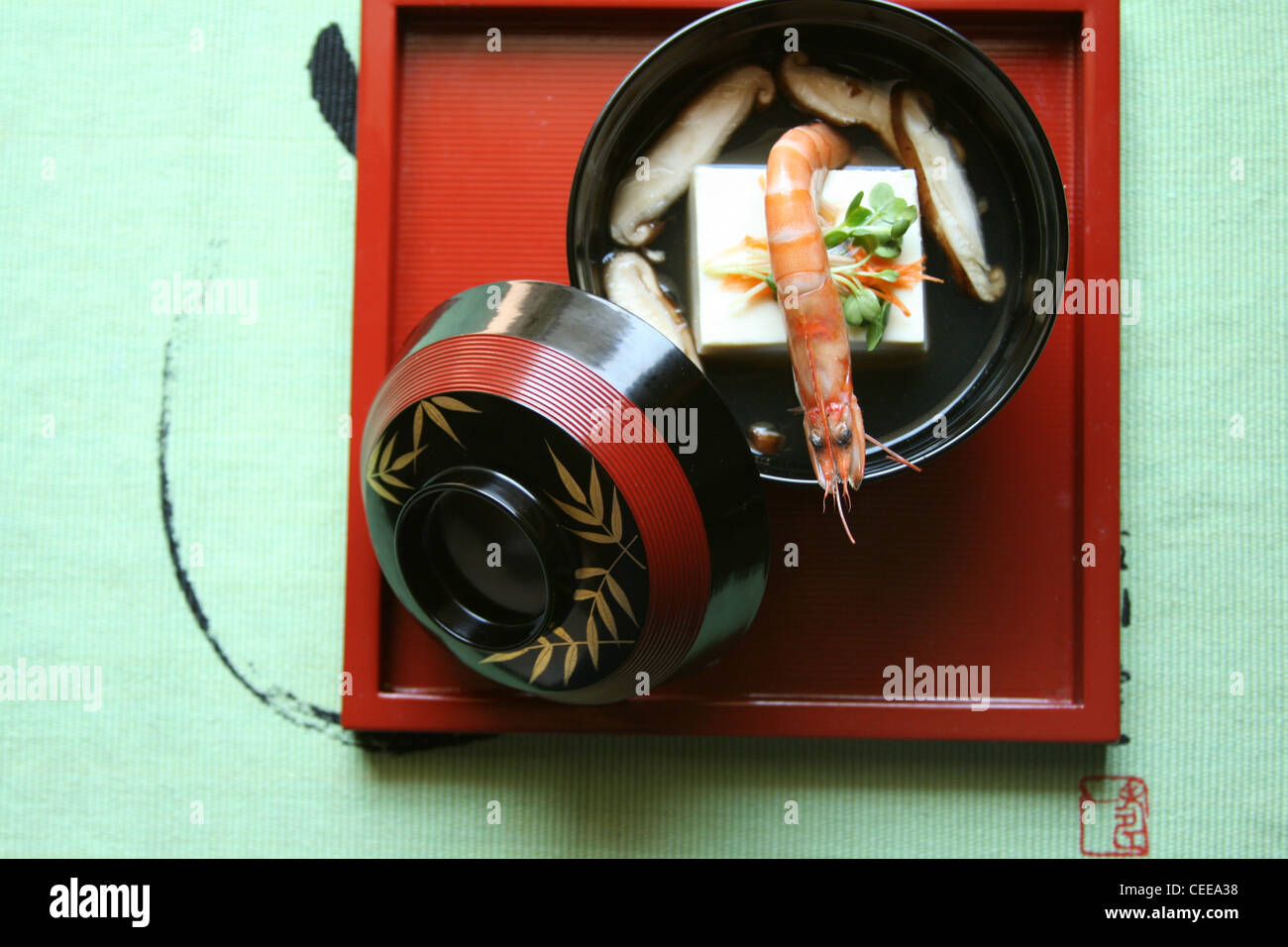 Japanese lacquer tray hires stock photography and images Alamy