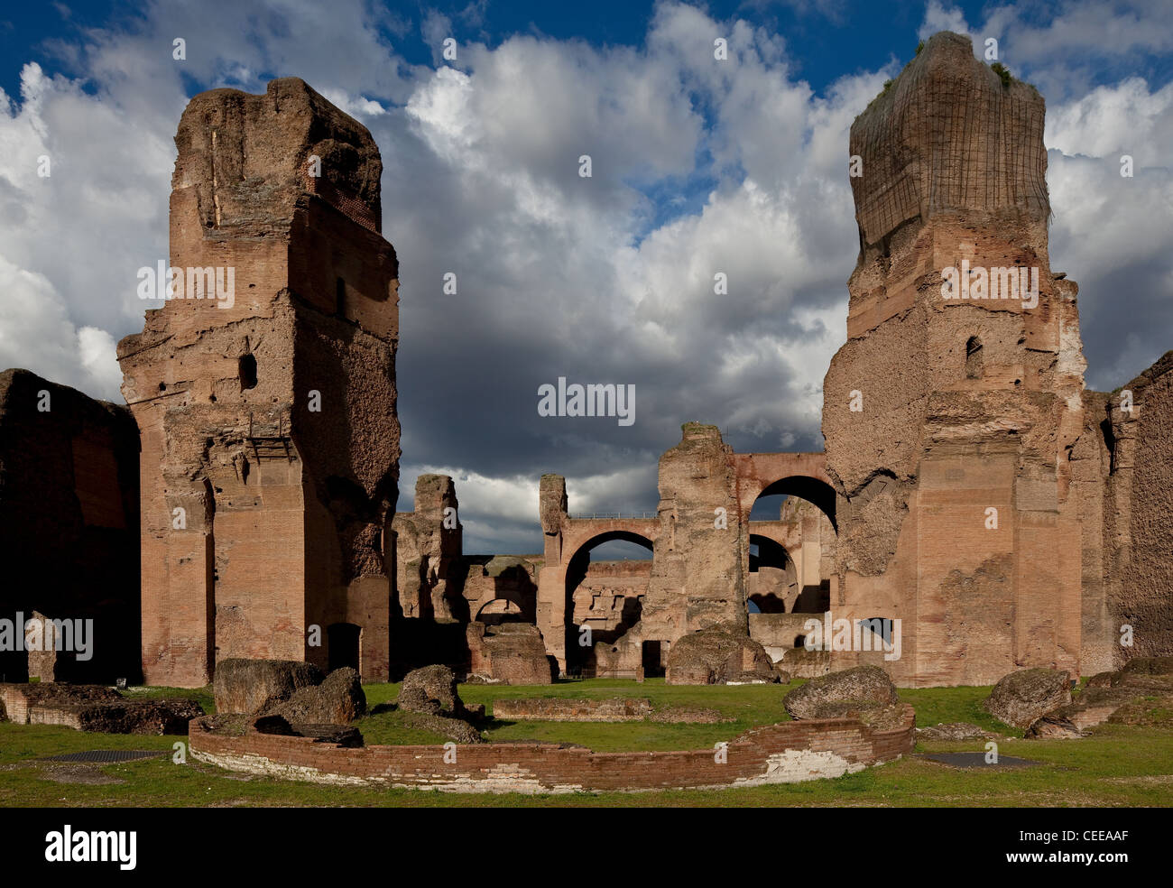 Rom, Caracalla Thermen, Thermae Antoninianae Stock Photo