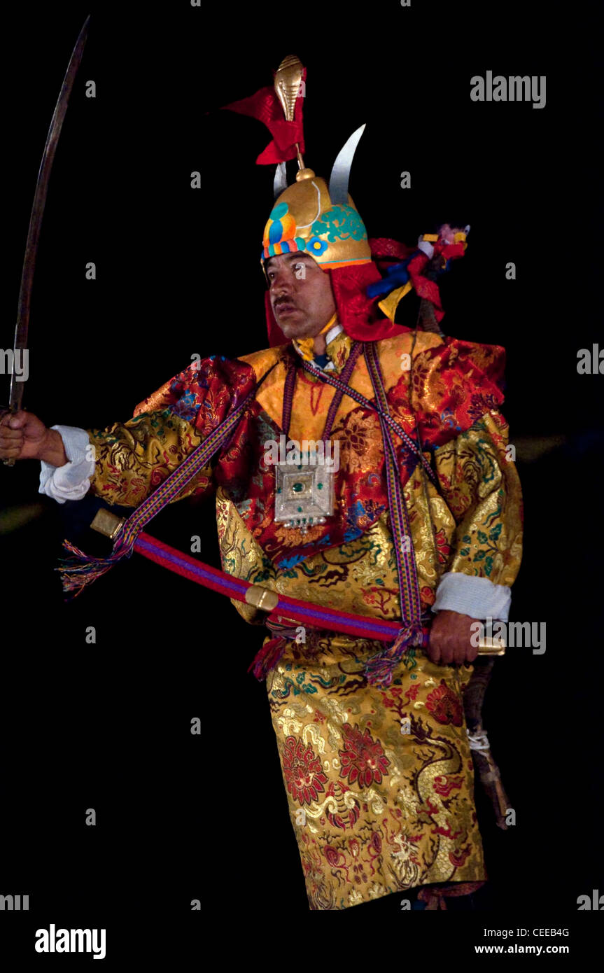 Traditional Dance and Ethnic Costume of Ladakh Stock Photo