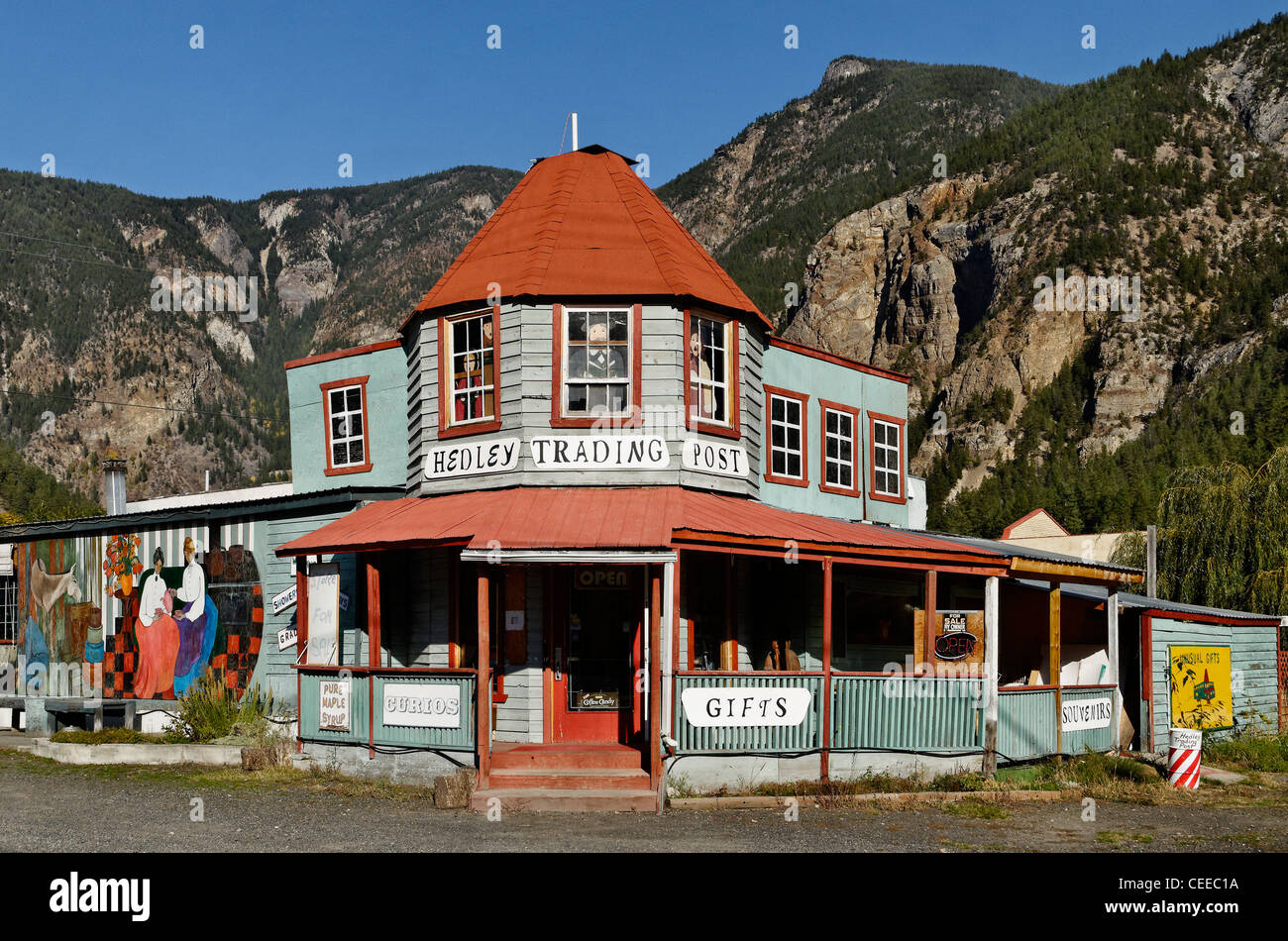 Hedley Trading Post, Hedley, British Columbia, Canada Stock Photo Alamy