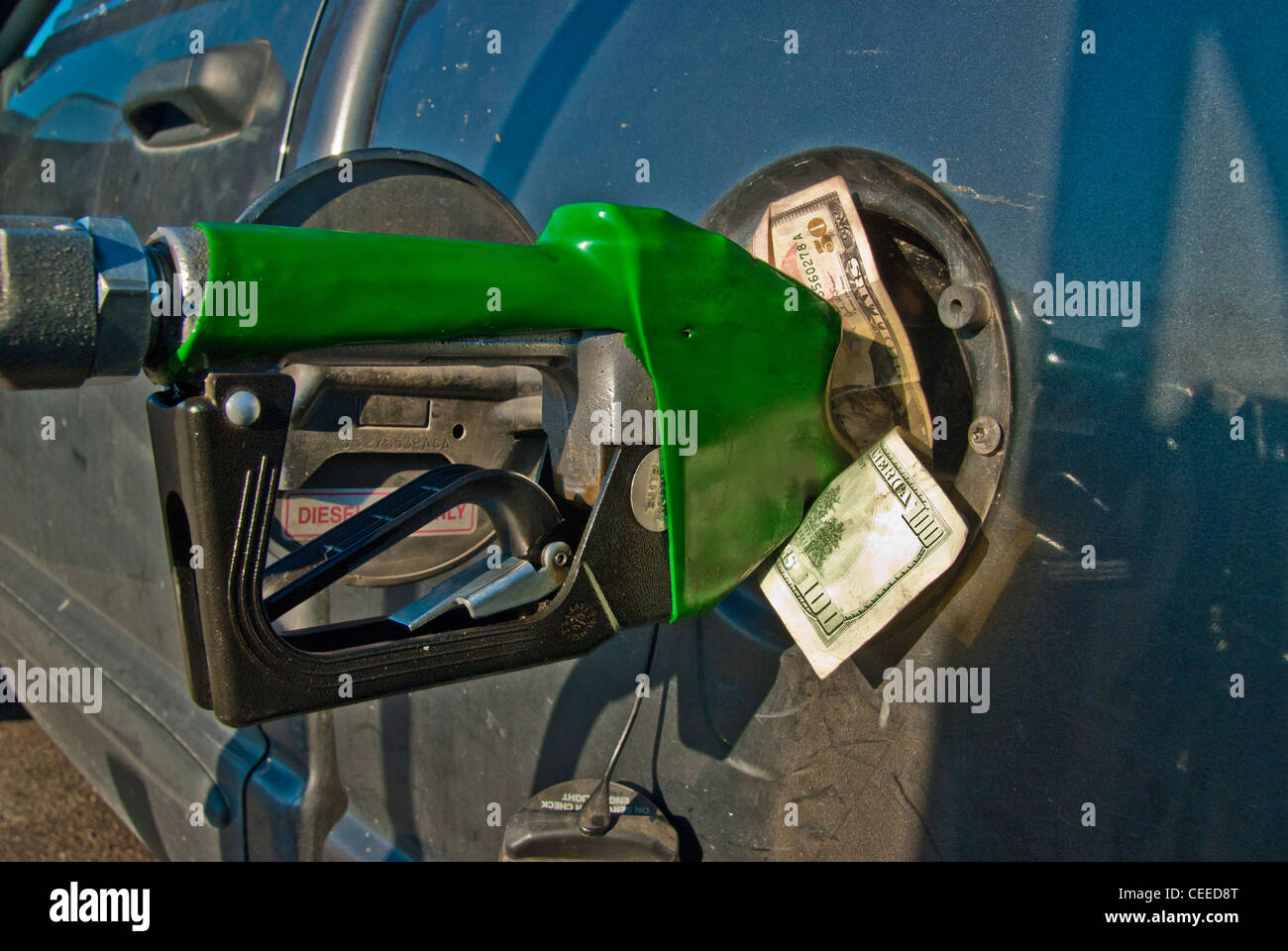 High cost of fuel conceptual Stock Photo Alamy