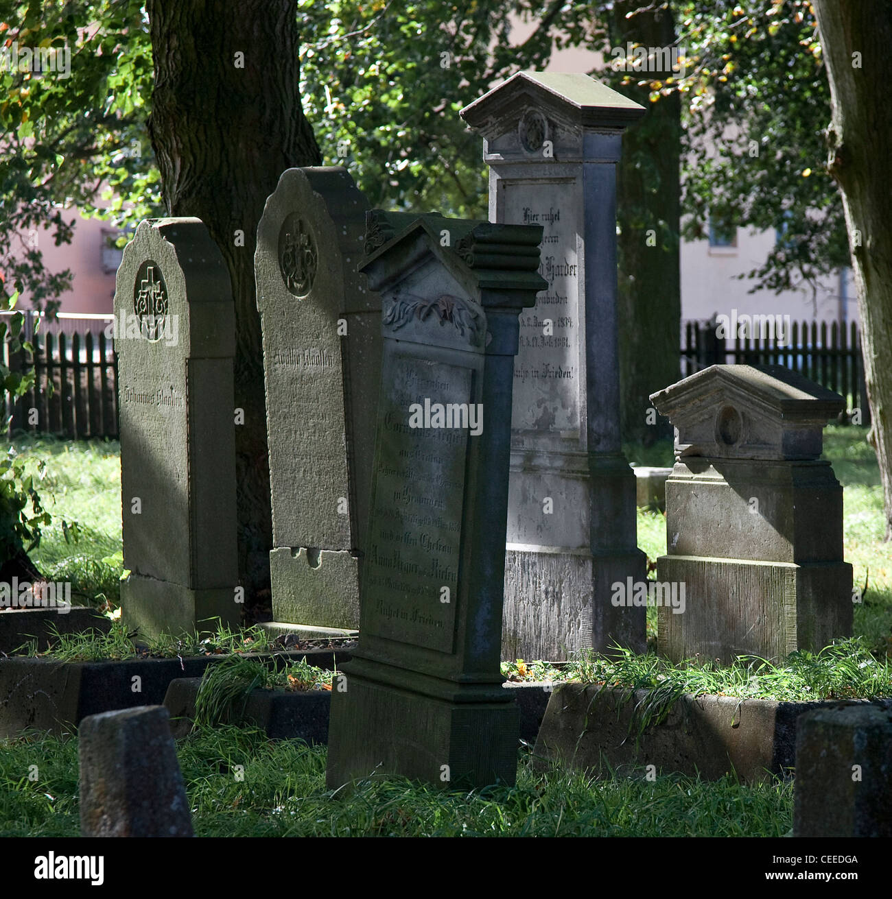 Stogi Heubuden bei Danzig, Friedhof der mennonitischen Gemeinde Stock Photo